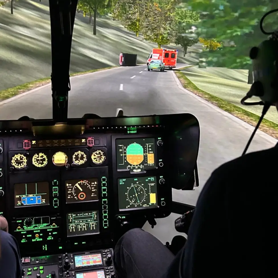 helicopter simulator scenario